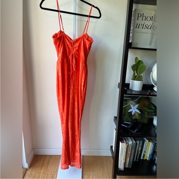 Orange Maxi Dress corset style - Picture 7 of 7